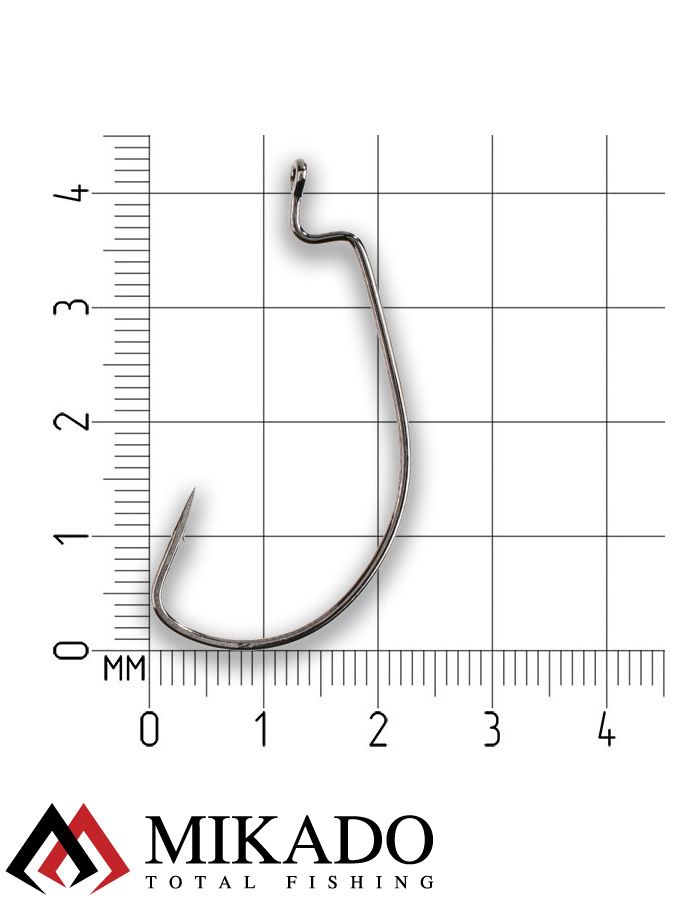 Офсетный крючок Mikado WORM 1 № 1/0   ( 5 шт.)