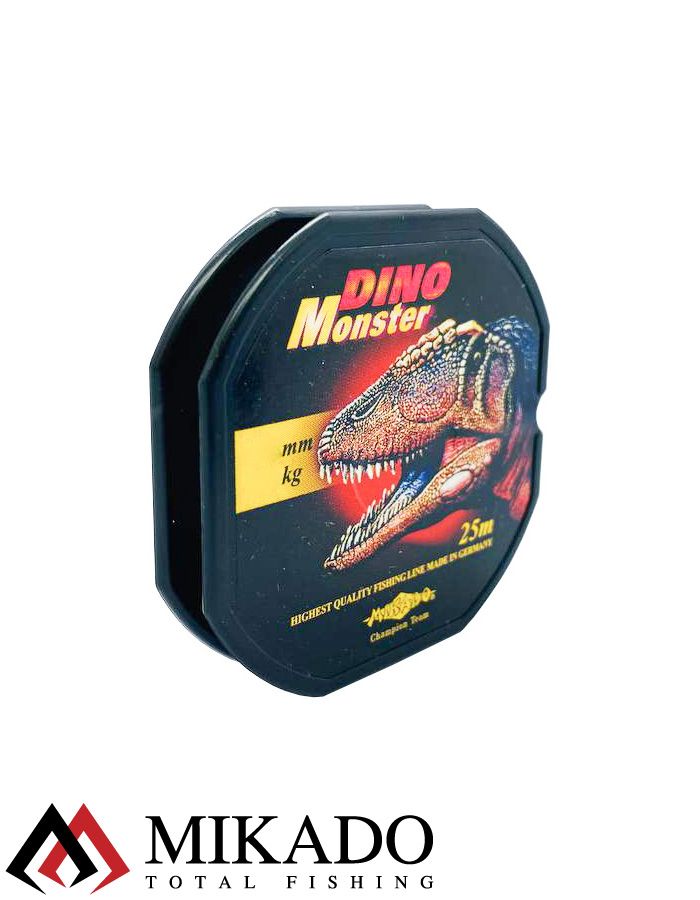 Леска мононить Mikado DINO MONSTER 0,14 (25 м) - 3.10 кг.