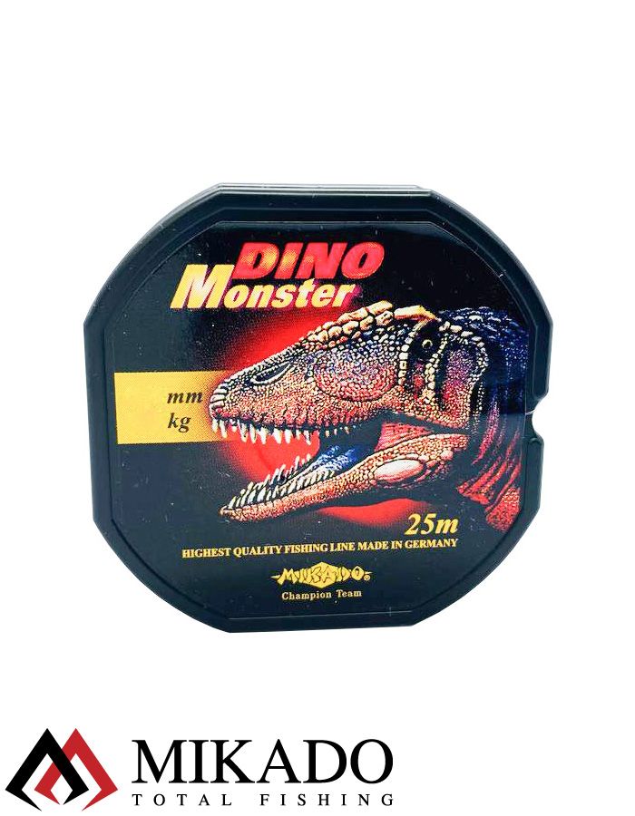 Леска мононить Mikado DINO MONSTER 0,14 (25 м) - 3.10 кг.