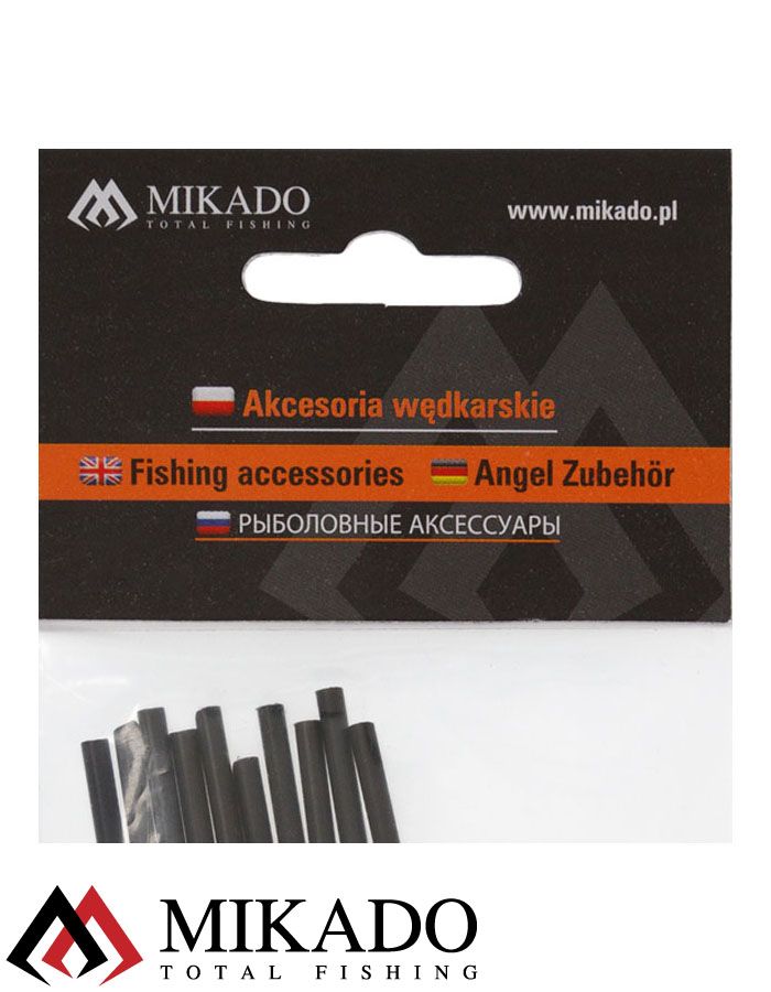 Трубка - антизакручиватель Mikado с карабином 15 см.  ( 10 шт.)