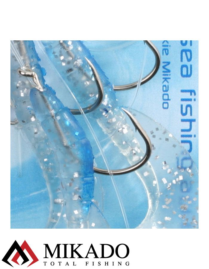 Морская оснастка Mikado TREBLE PILK TWIST RIG 6 см, крючок № 4/0  ( 3шт.)