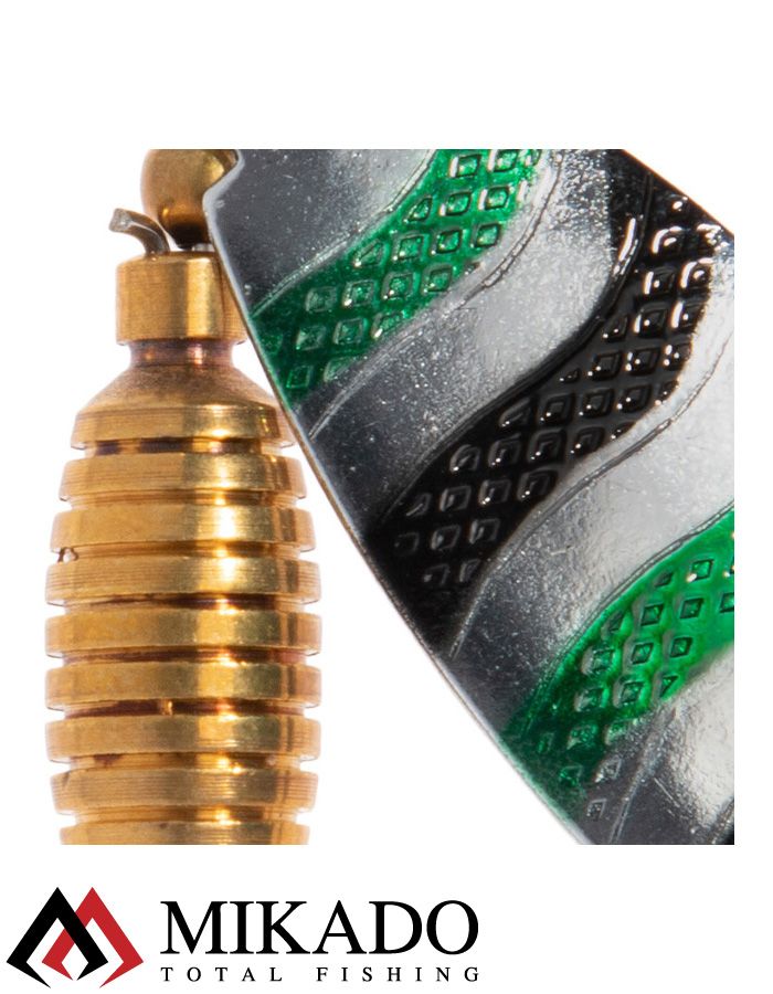 Блесна вращающаяся Mikado DRONE №1, 7.7 г., серебро GBB, длина лепестка 30 мм.