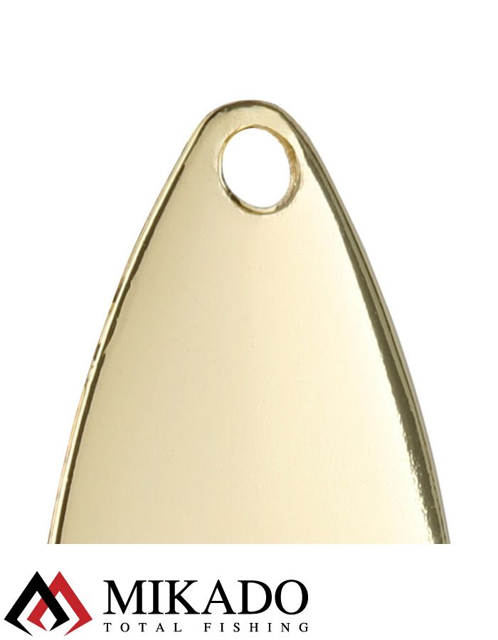 Блесна вращающаяся Mikado STREAM №3, 10 г., золото 00, длина лепестка 52 мм.