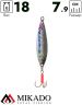 Блесна колеблющаяся Mikado ZOE №1, 18 г., 7.9 см., 17