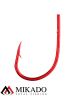 Крючки Mikado SENSUAL - ROUND с заусенцами № 10 RED (с ушком) ( 10 шт.)