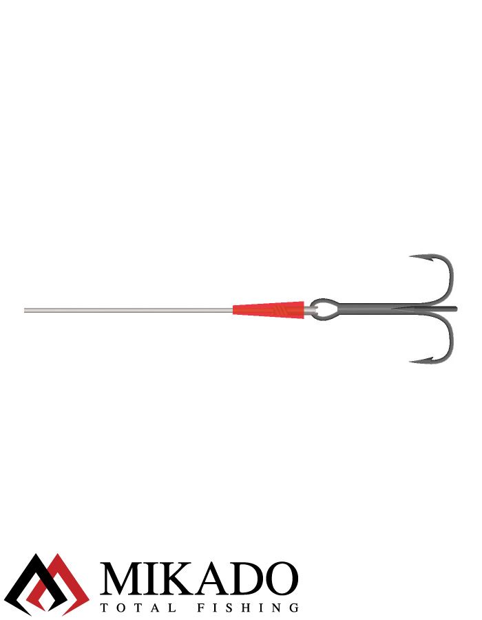 Оснастка на сома Mikado SET II -ADJUSTABLE COMBI RIG (200см, попл.10г,тройник №2/0) прочность-100 кг