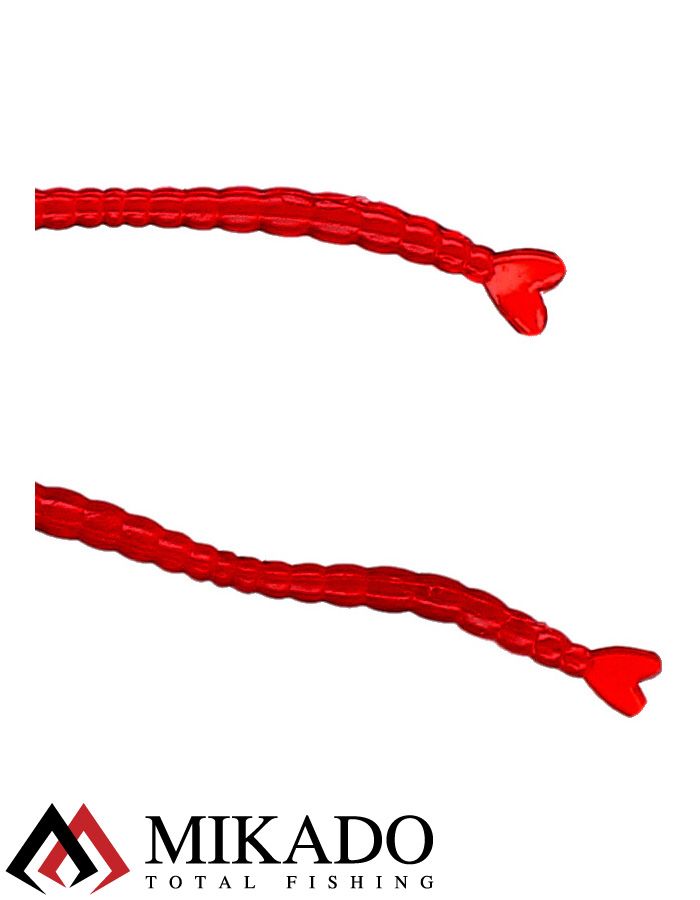 Мотыль искусственный Mikado NATURAL SCENT ARTIFICIAL BLOODWORM, 1.5 см. (30 шт.)