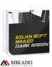 Поводочный плетеный шнур Mikado Territory SILKY SOFT BRAID мягкий 20LB (10 м) тёмно-зелёный