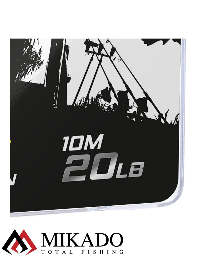 Поводочный плетеный шнур Mikado Territory SILKY SOFT BRAID мягкий 20LB (10 м) тёмно-зелёный