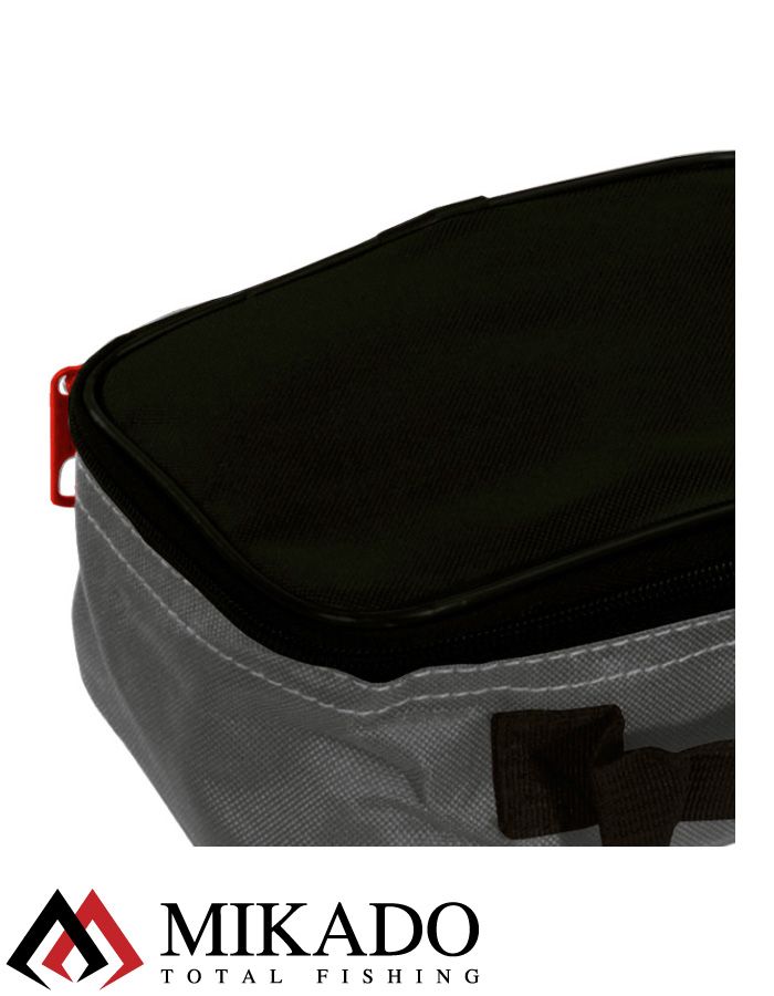 Сумка для рыболовных катушек Mikado R003B (24 x 20 x 12 cм.) серо-чёрный