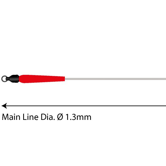Оснастка на сома Mikado SET II -ADJUSTABLE COMBI RIG (200см, попл.10г,тройник №3/0) прочность-100 кг