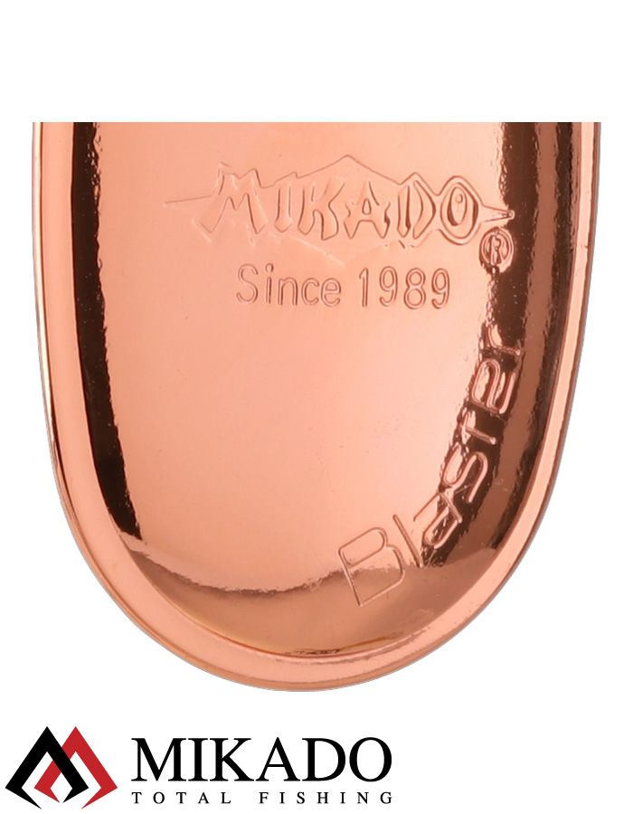Блесна вращающаяся с кисточкой Mikado BLASTER № 1, 3 г., медь
