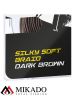 Поводочный плетеный шнур Mikado Territory SILKY SOFT BRAID мягкий 30LB (10 м) тёмно-коричневый
