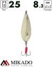 Блесна колеблющаяся Mikado NANCY №5, 25 г., 8.3 см., золото