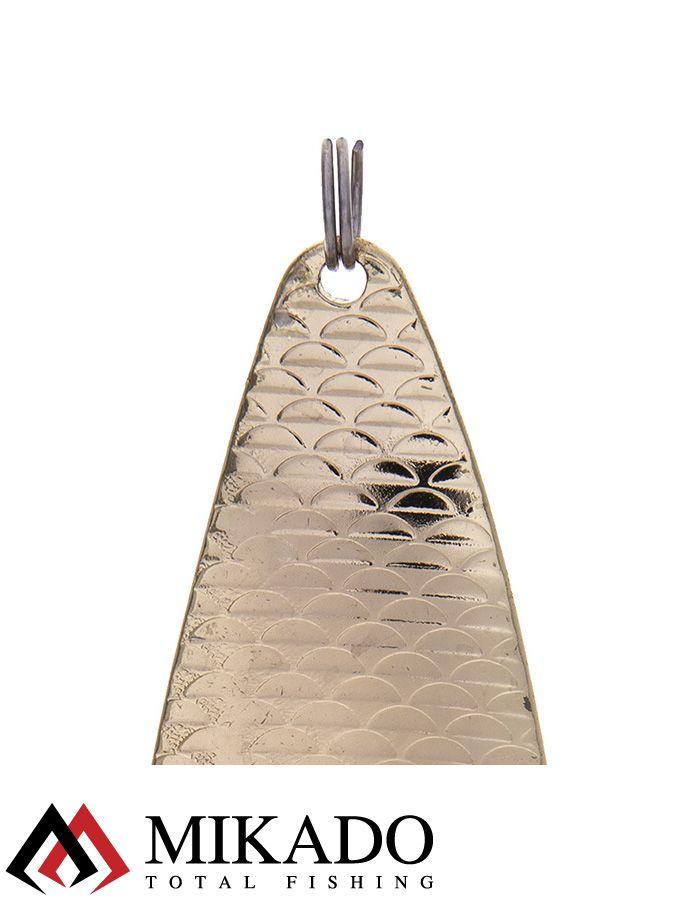 Блесна колеблющаяся Mikado TRACKER №1, 38 г., 8.5 см., золото