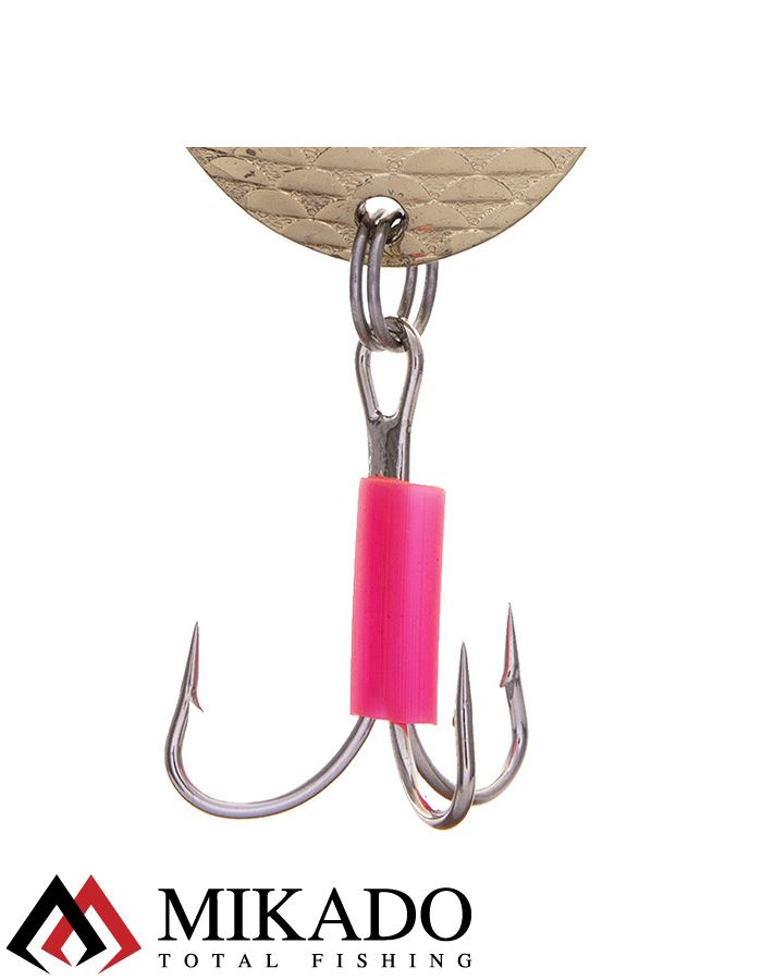 Блесна колеблющаяся Mikado TRACKER №1, 38 г., 8.5 см., золото