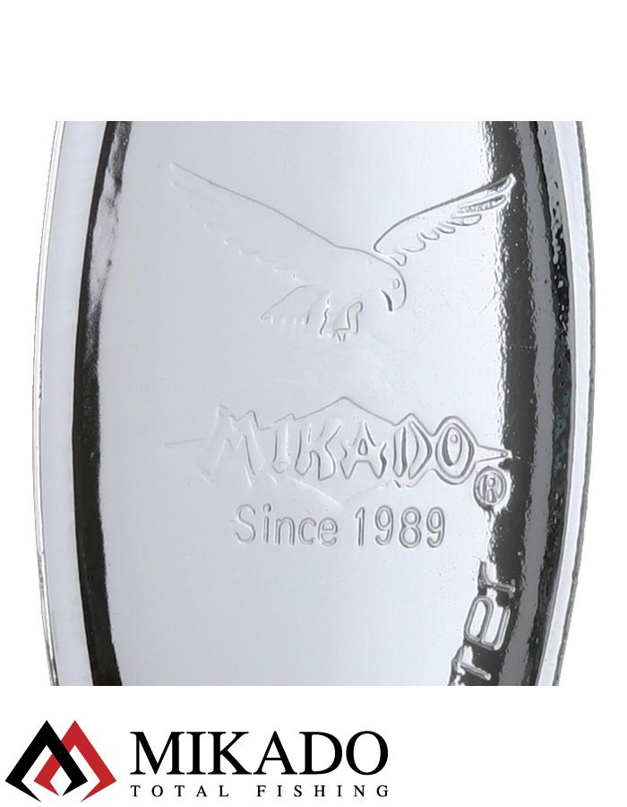 Блесна вращающаяся с кисточкой Mikado BLASTER № 1, 3 г., серебро