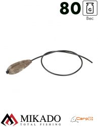 Грузило карповое сменное Mikado с антизакручивателем (песочный) 17S  80 г.