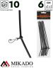 Трубка - антизакручиватель Mikado с карабином 6 см.  ( 10 шт.)