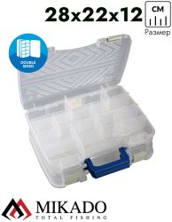Бокс рыболова Mikado UAC-C001H (28 x 22 x 12 см.) вентилируемый