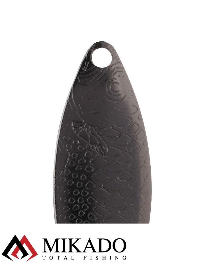 Блесна вращающаяся Mikado WILLOW №5, 17 г., чернёная, длина лепестка 65 мм.