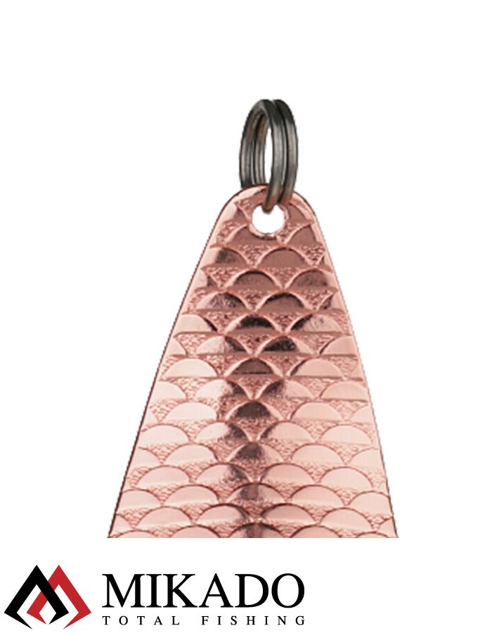 Блесна колеблющаяся Mikado TRACKER №1, 38 г., 8.5 см., медь