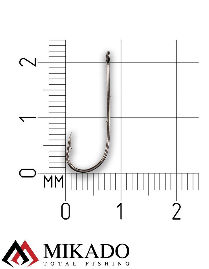 Крючки Mikado SENSUAL - ROUND с заусенцами № 6 BN (с ушком) ( 10 шт.)