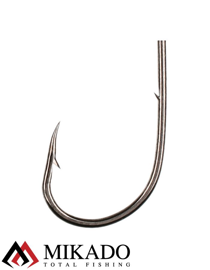 Крючки Mikado SENSUAL - ROUND с заусенцами № 6 BN (с ушком) ( 10 шт.)