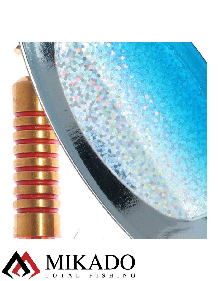 Блесна вращающаяся с кисточкой Mikado BLASTER № 1, 3 г., серебро/00H