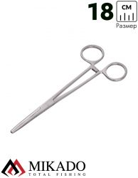 Зажим рыболовный Mikado прямой (18 см.) AI-7920