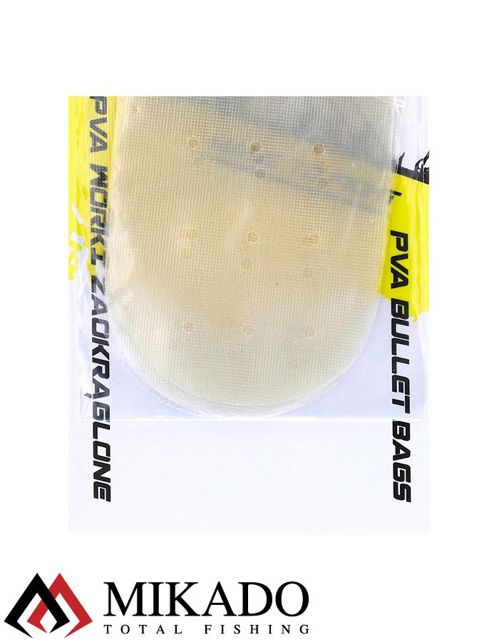 Пакеты ПВА Mikado с затяжкой, с отверстиями (округлые) 65 x 190 мм.  ( 10 шт.)