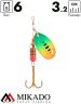 Блесна вращающаяся Mikado FOCUS №3, 6 г., серебро 29, длина лепестка 32 мм.