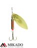 Блесна вращающаяся Mikado WILLOW №6, 22 г., золото, длина лепестка 75 мм.