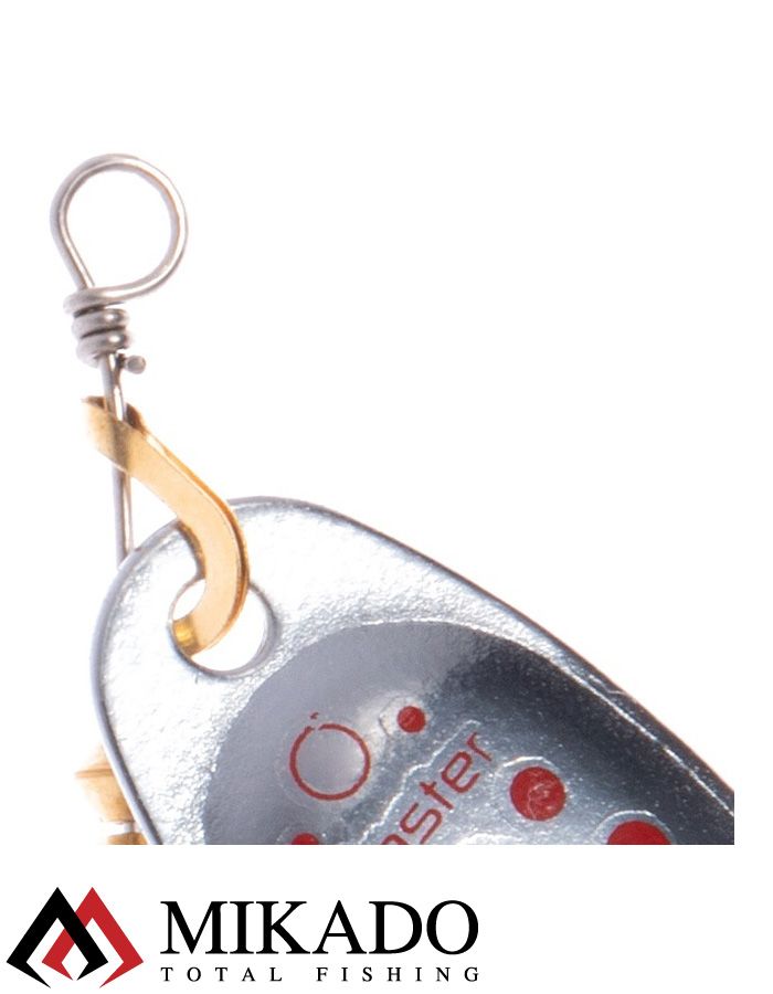 Блесна вращающаяся с кисточкой Mikado BLASTER № 1, 3 г., серебро/10