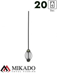 Кормушка скользящая Mikado ребристая с антизакручивателем 25 см. 20 г.