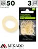 Резинки для крепления насадки Mikado 3 мм. (прозрачные, жесткие) ( 50 шт.)