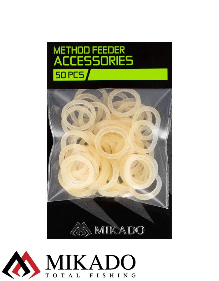 Резинки для крепления насадки Mikado 3 мм. (прозрачные, жесткие) ( 50 шт.)