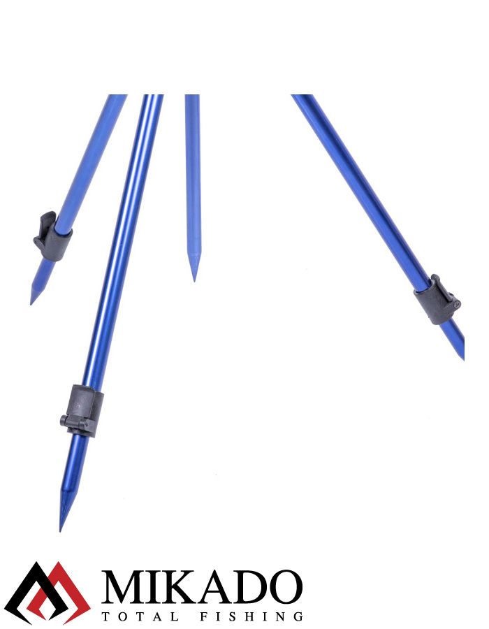 Штатив-тренога Mikado SURFCAST для морских удилищ (регулируемая, 125 см.) синяя