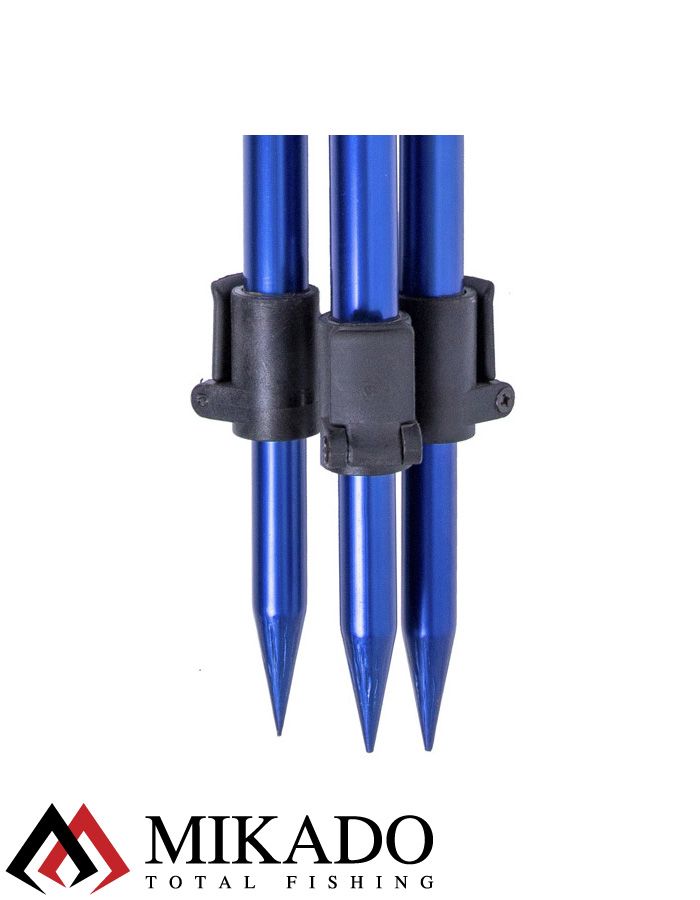 Штатив-тренога Mikado SURFCAST для морских удилищ (регулируемая, 125 см.) синяя
