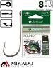 Крючки Mikado SENSUAL - ROUND с заусенцами № 8 BN (с ушком) ( 10 шт.)