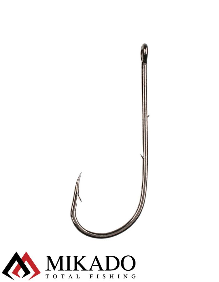 Крючки Mikado SENSUAL - ROUND с заусенцами № 8 BN (с ушком) ( 10 шт.)