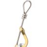Блесна вращающаяся с кисточкой Mikado M-GRUB № 4, 13 г., SILVER/FIRETIGER
