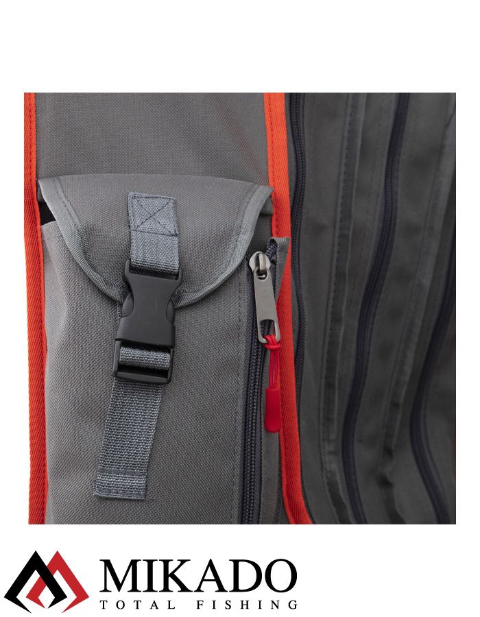 Чехол для удилищ Mikado 3 секции 160 см. серый