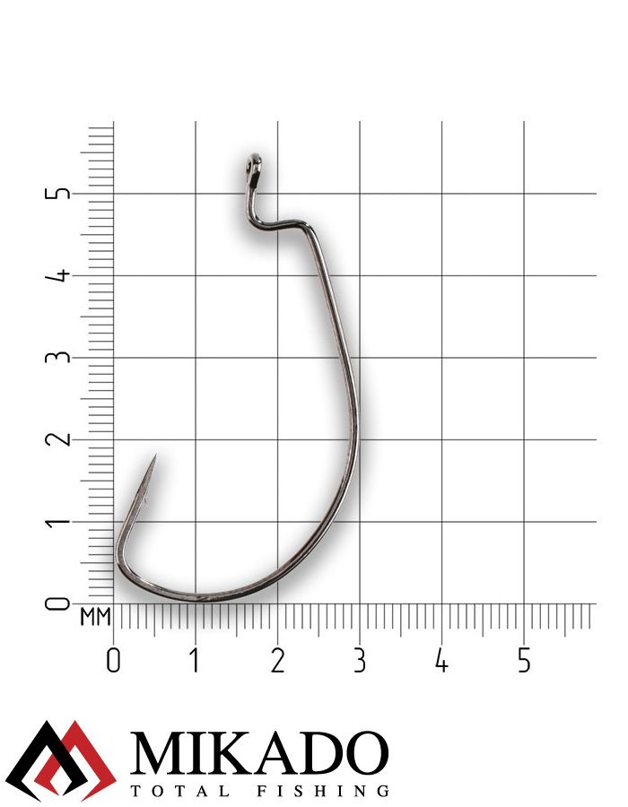 Офсетный крючок Mikado WORM 1 № 5/0   ( 5 шт.)