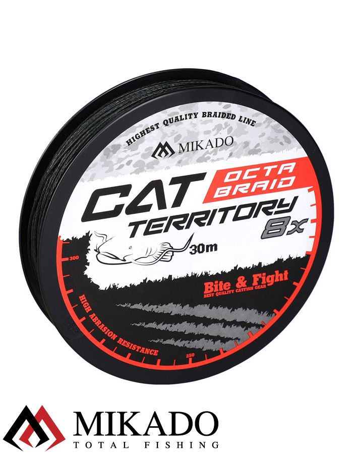 Плетеный шнур Mikado CAT TERRITORY OCTA 1,20 green (30 м) - 153.00 кг.