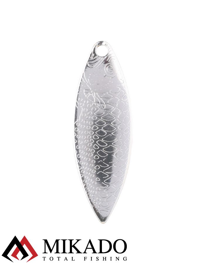 Блесна вращающаяся Mikado WILLOW №6, 22 г., серебро, длина лепестка 75 мм.