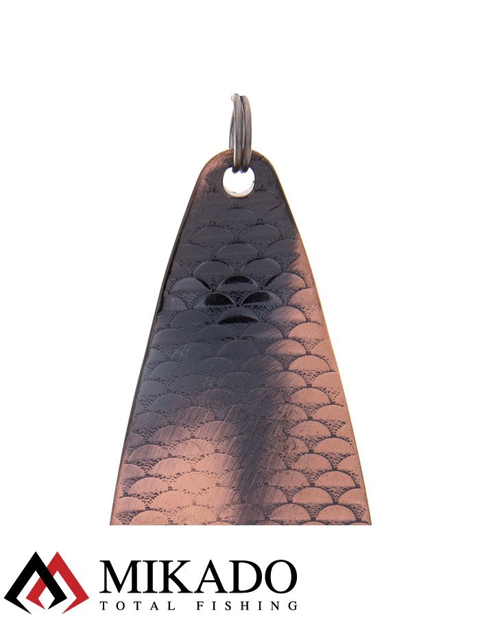 Блесна колеблющаяся Mikado TRACKER №1, 38 г., 8.5 см., состаренная медь