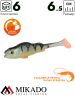 Виброхвост Mikado REAL FISH 6.5 см., 2.6 г., PERCH (6 шт.)