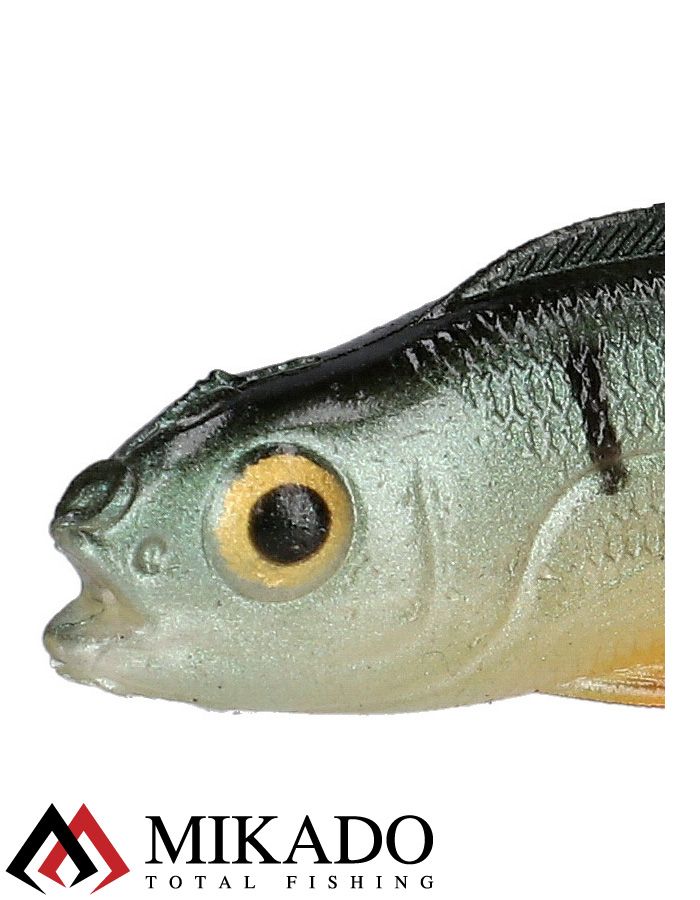 Виброхвост Mikado REAL FISH 6.5 см., 2.6 г., PERCH (6 шт.)