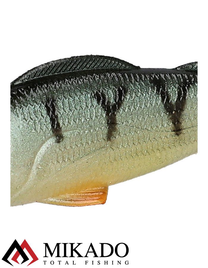 Виброхвост Mikado REAL FISH 6.5 см., 2.6 г., PERCH (6 шт.)